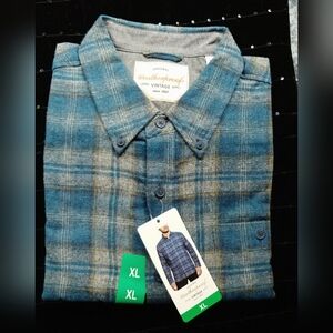 NWT Original Weatherproof Vintage Long Sleeve Button Down Collar Plaid Shirt